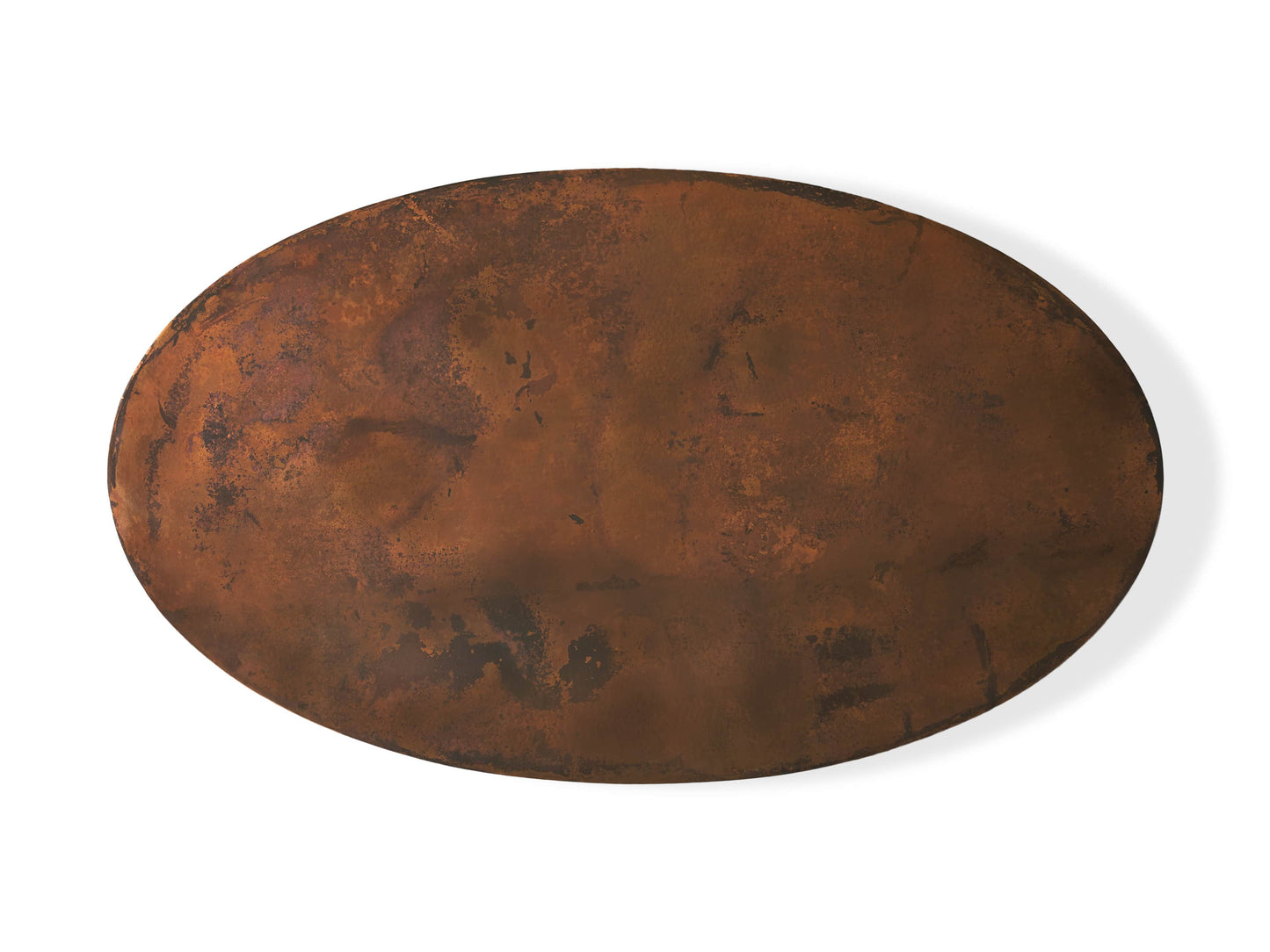 Recycled Metal Dining Table with Vertex Base