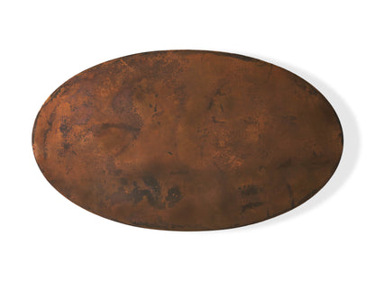 Recycled Metal Dining Table with Vertex Base