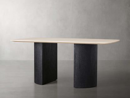 Saint Germain Stone Dining Table with Dauphine Base