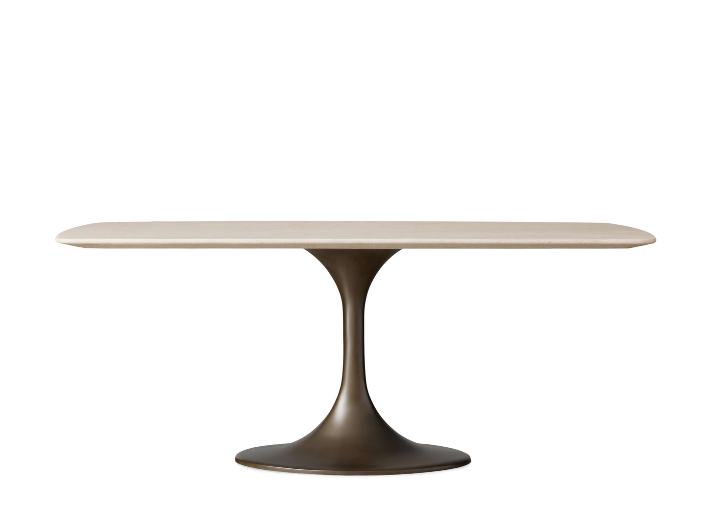 Saint Germain Stone Dining Table with Launette Base