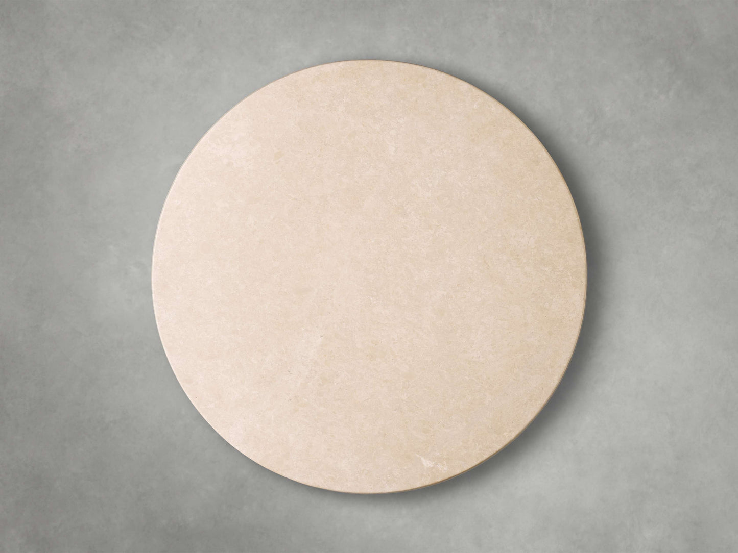 Saint Germain Round Stone Dining Table with Clement Base