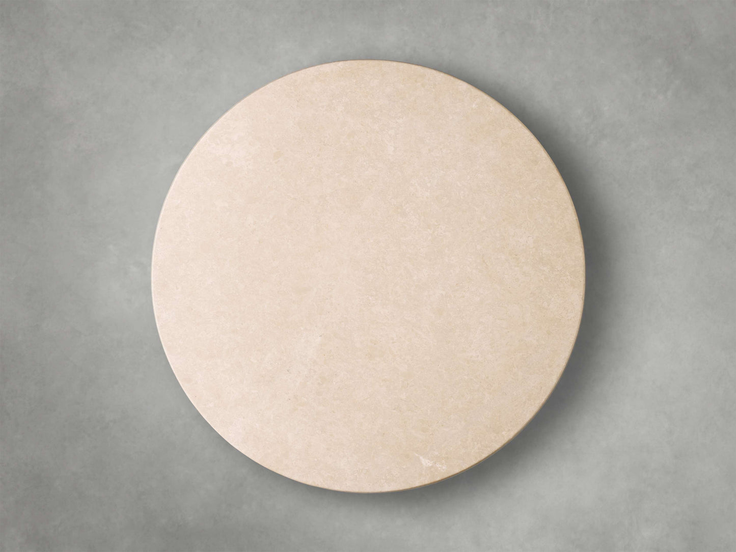Saint Germain Round Stone Dining Table with Launette Base