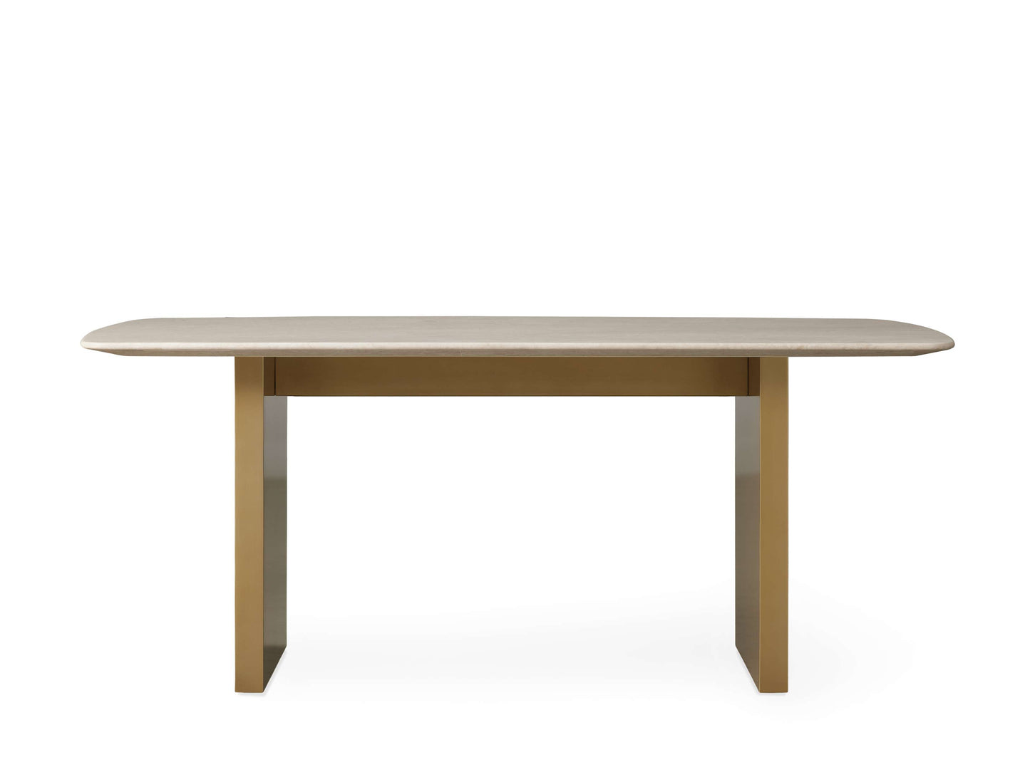 Saint Germain Stone Dining Table with Clement Base