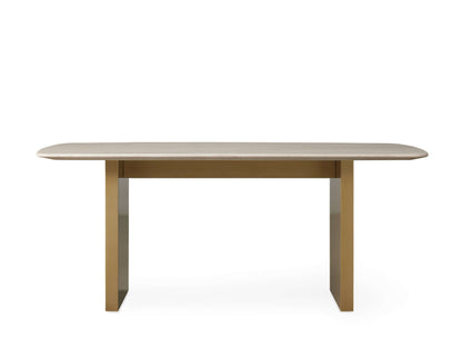 Saint Germain Stone Dining Table with Clement Base