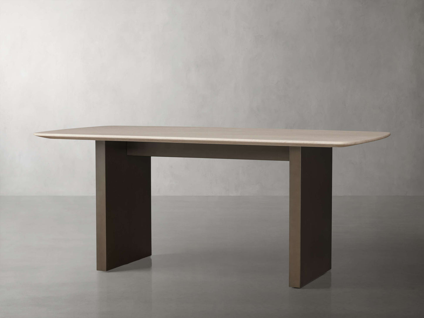 Saint Germain Stone Dining Table with Clement Base