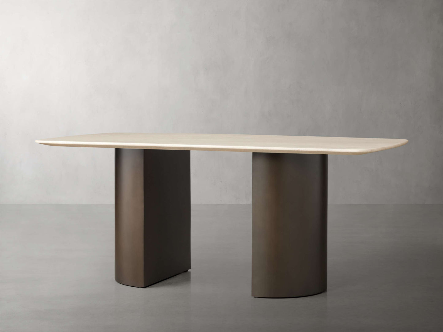 Saint Germain Stone Dining Table with Dauphine Base
