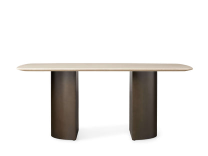 Saint Germain Stone Dining Table with Dauphine Base