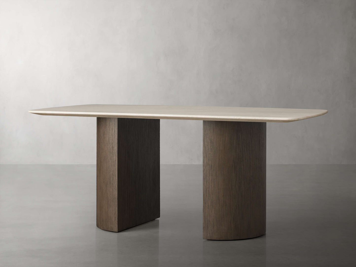 Saint Germain Stone Dining Table with Dauphine Base