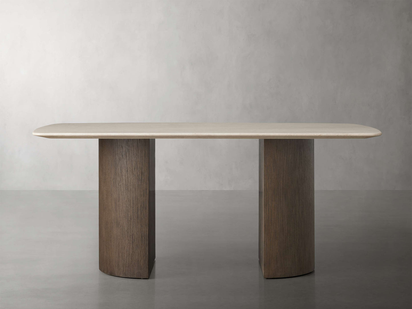 Saint Germain Stone Dining Table with Dauphine Base