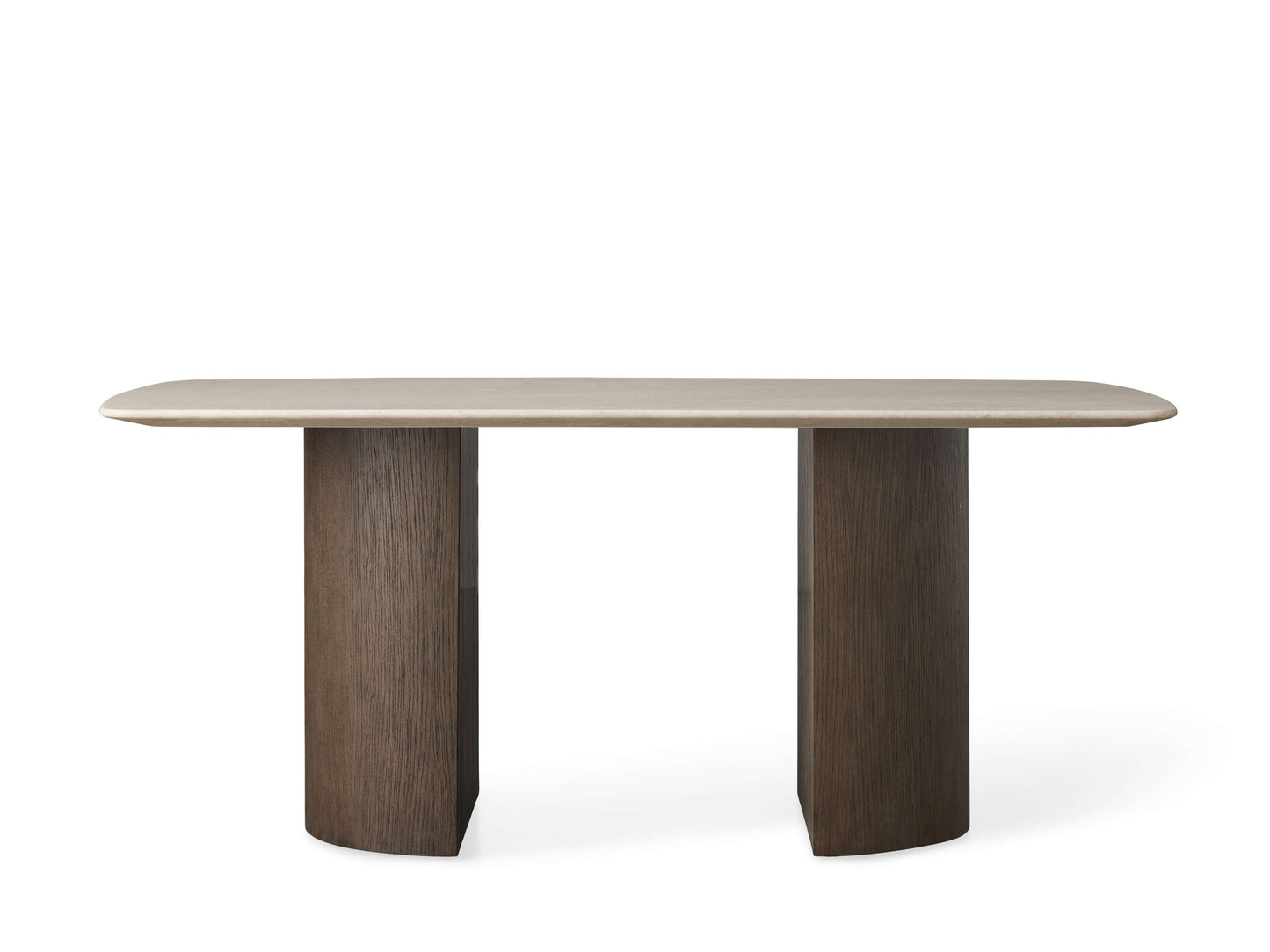 Saint Germain Stone Dining Table with Dauphine Base