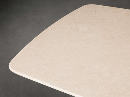 Saint Germain Stone Dining Table with Launette Base