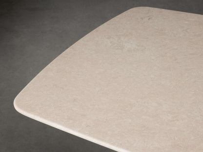 Saint Germain Stone Dining Table with Rennes Base