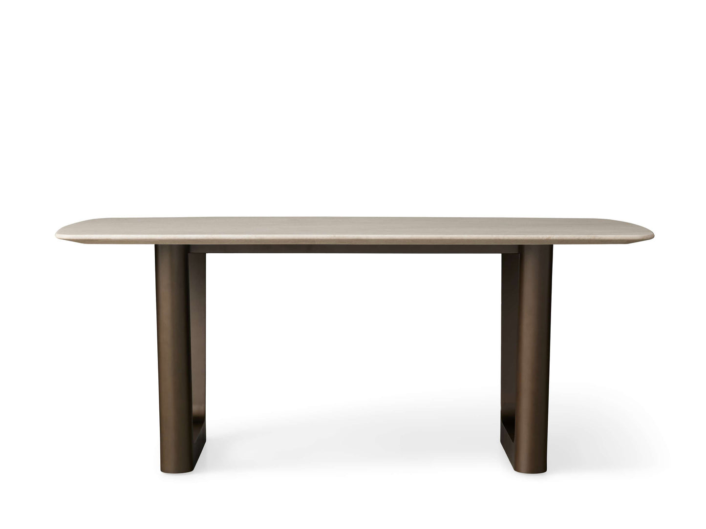 Saint Germain Stone Dining Table with Rennes Base