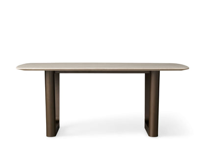 Saint Germain Stone Dining Table with Rennes Base