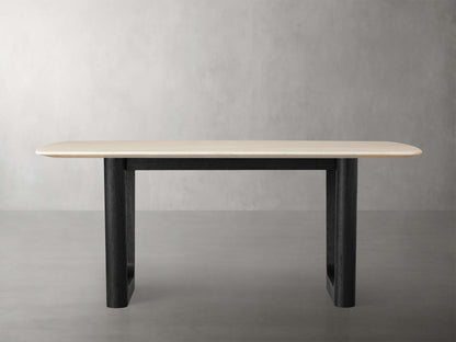 Saint Germain Stone Dining Table with Rennes Base