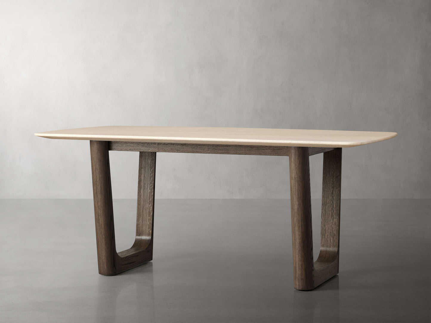 Saint Germain Stone Dining Table with Rennes Base