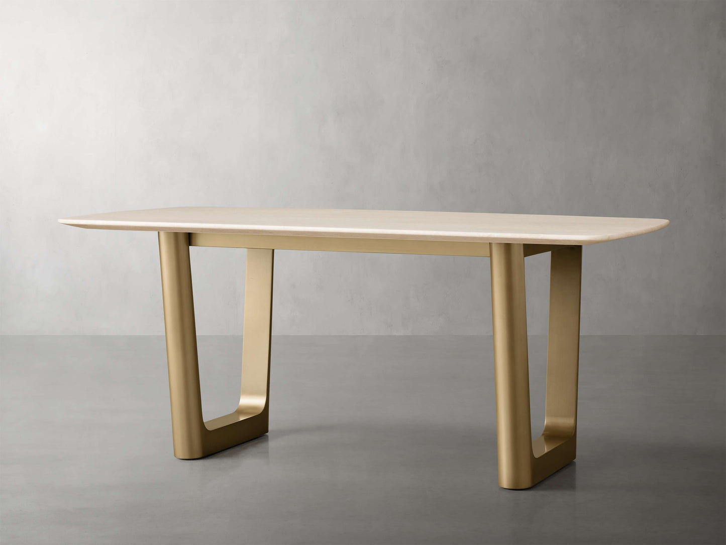 Saint Germain Stone Dining Table with Rennes Base