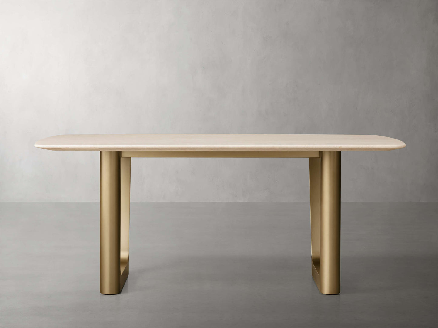 Saint Germain Stone Dining Table with Rennes Base