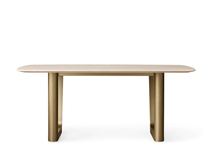 Saint Germain Stone Dining Table with Rennes Base