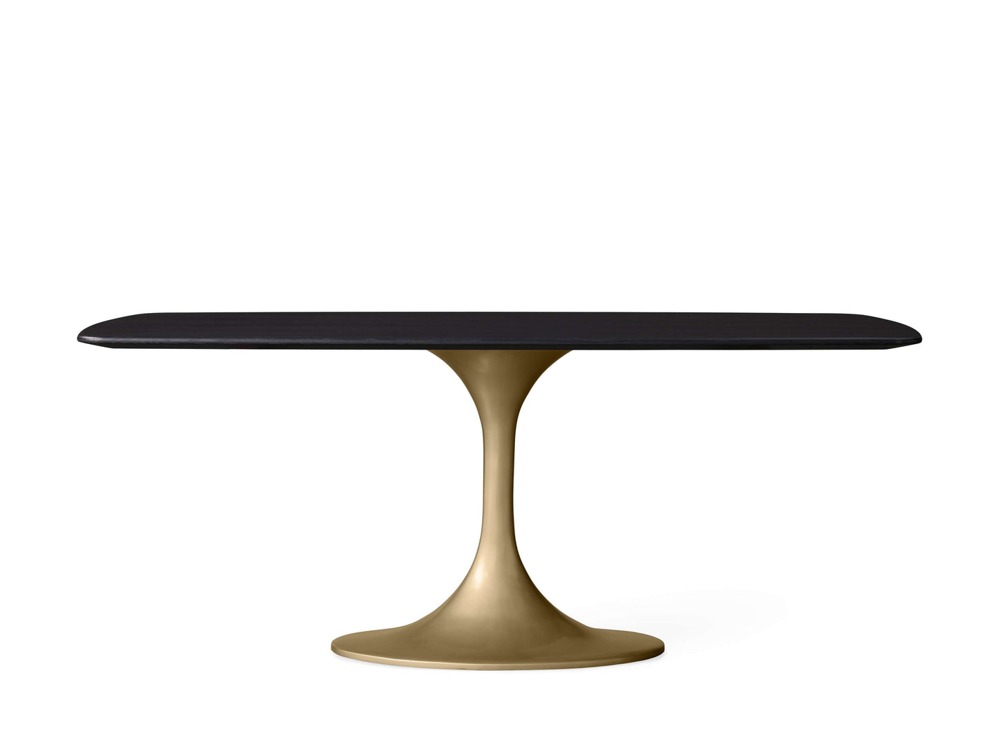 Saint Germain Wood Dining Table with Launette Base
