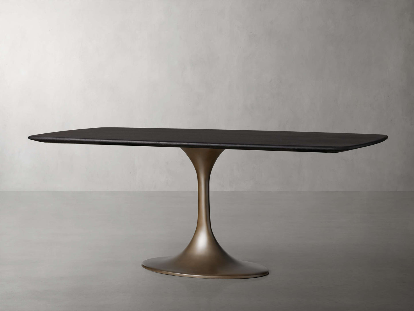 Saint Germain Wood Dining Table with Launette Base