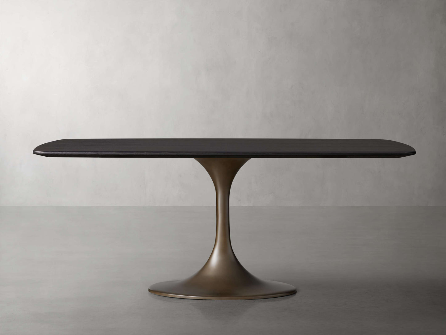 Saint Germain Wood Dining Table with Launette Base