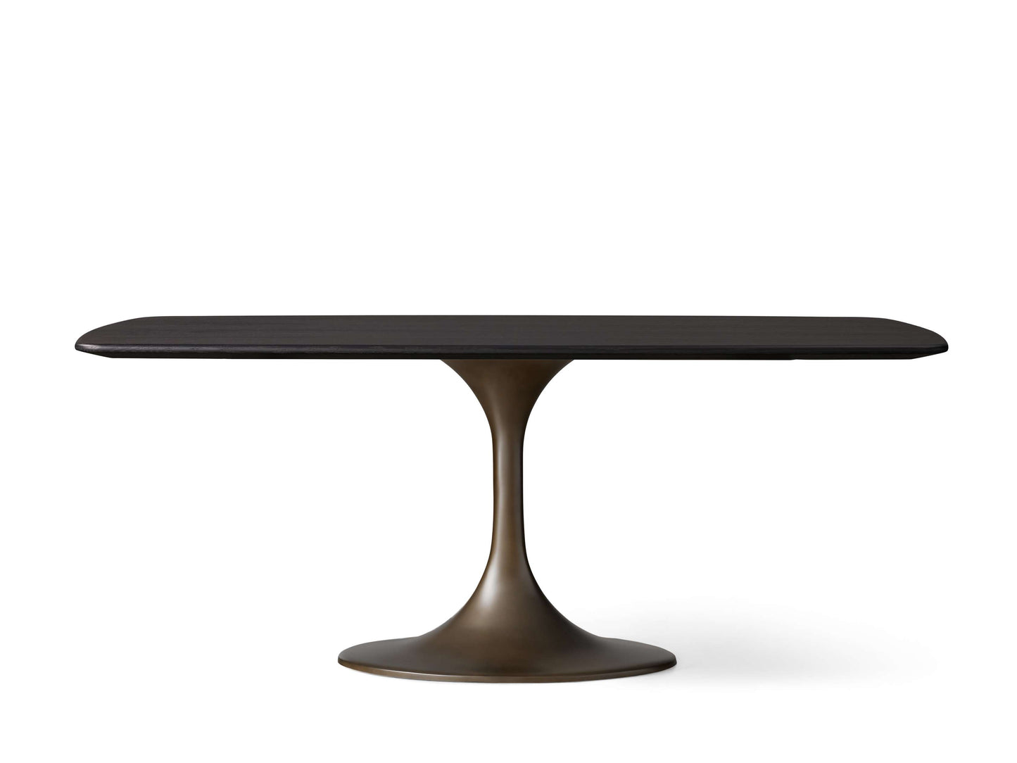Saint Germain Wood Dining Table with Launette Base