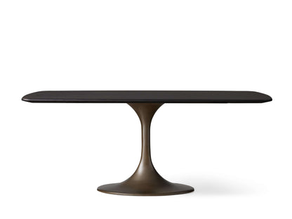 Saint Germain Wood Dining Table with Launette Base