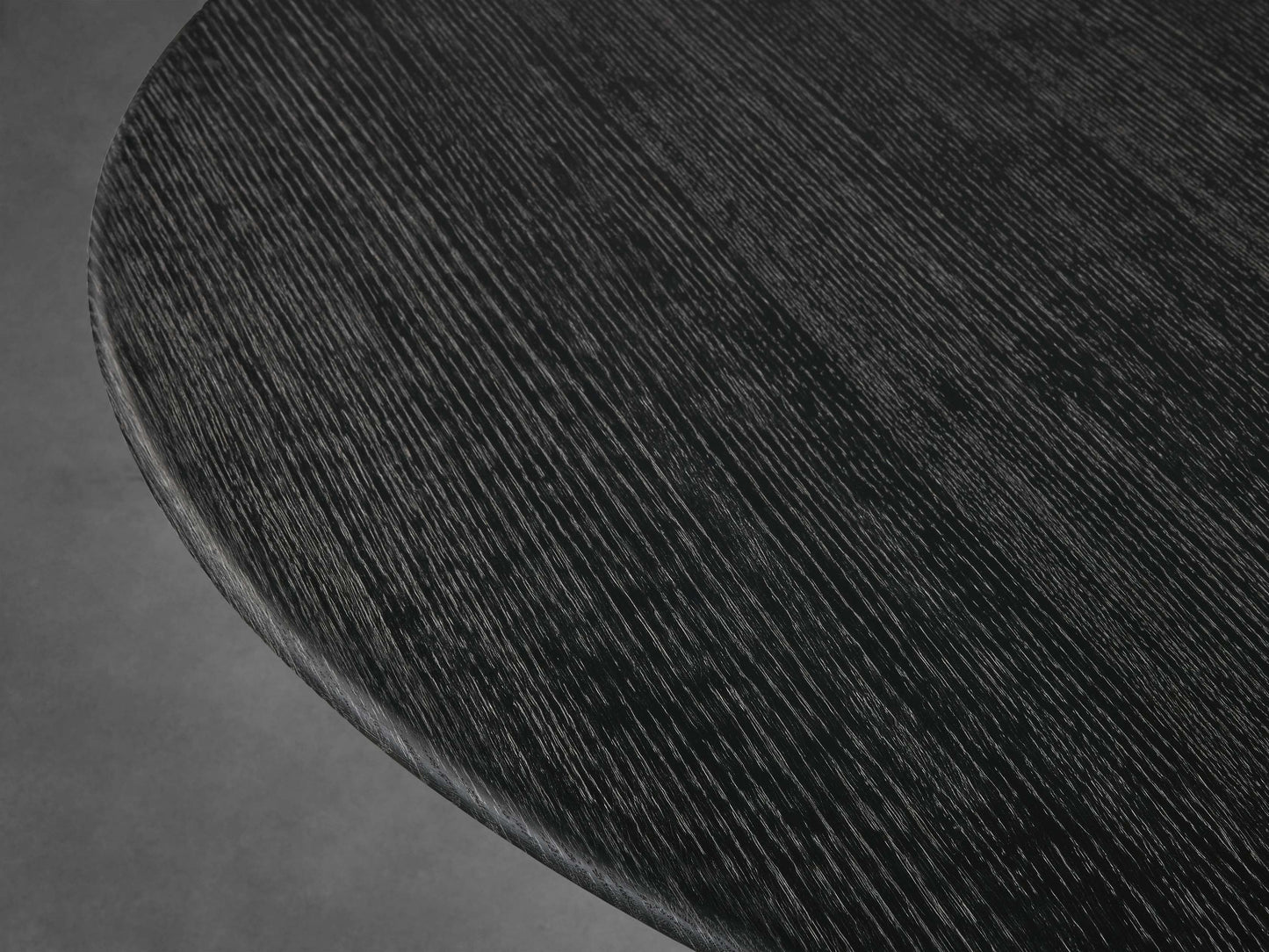 Saint Germain Round Wood Dining Table with Launette Base