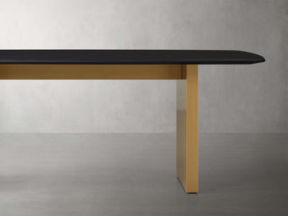 Saint Germain Wood Dining Table with Clement Base