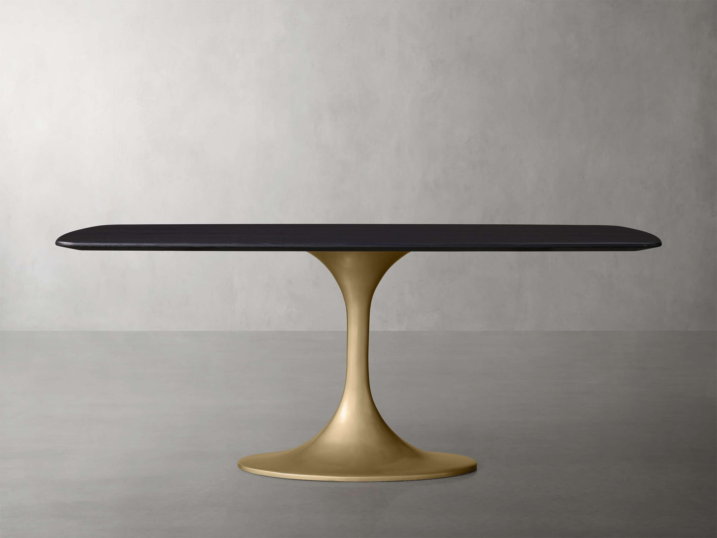 Saint Germain Wood Dining Table with Launette Base