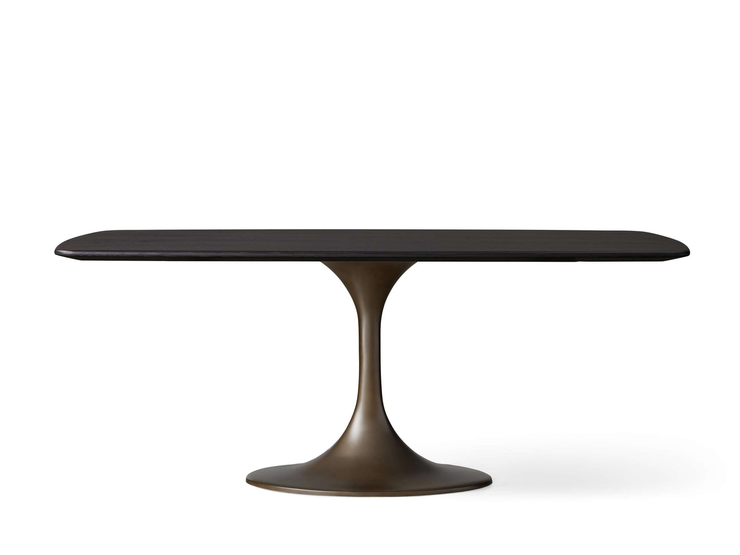 Saint Germain Wood Dining Table with Launette Base