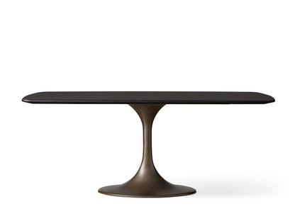 Saint Germain Wood Dining Table with Launette Base