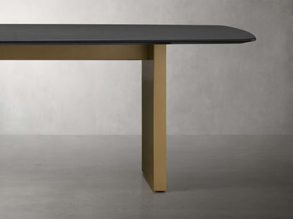 Saint Germain Wood Dining Table with Clement Base