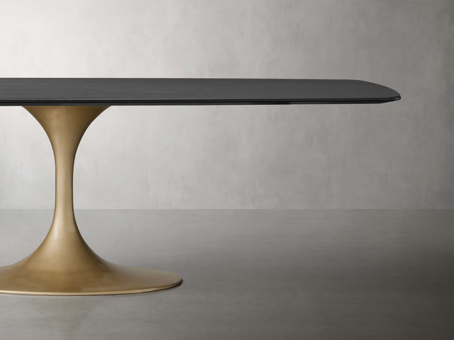 Saint Germain Wood Dining Table with Launette Base