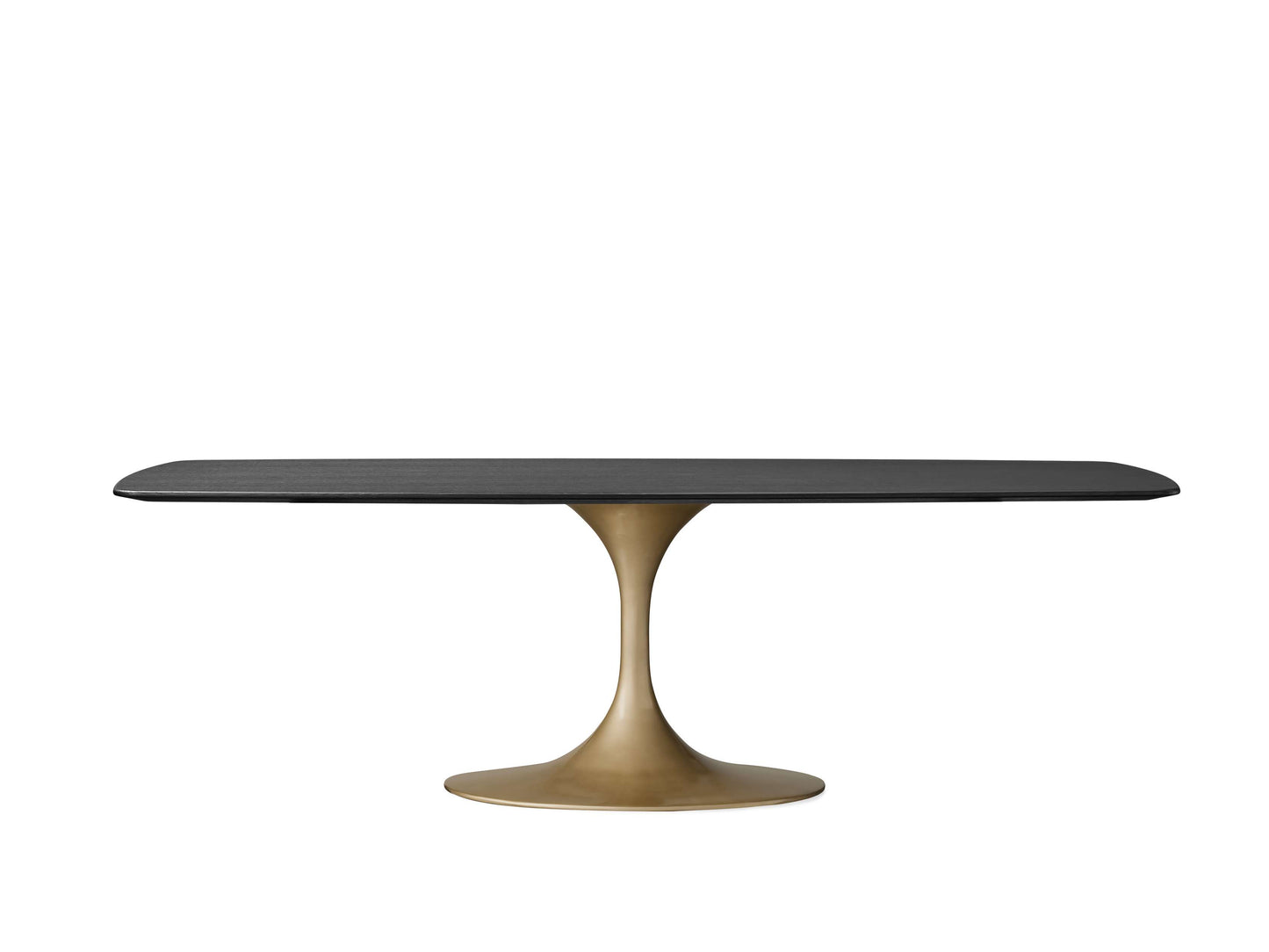 Saint Germain Wood Dining Table with Launette Base