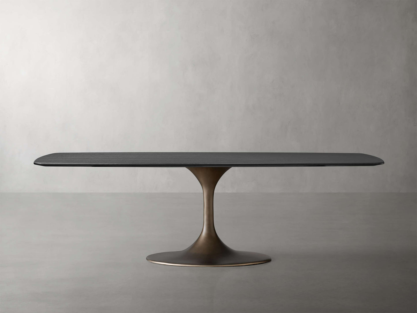 Saint Germain Wood Dining Table with Launette Base