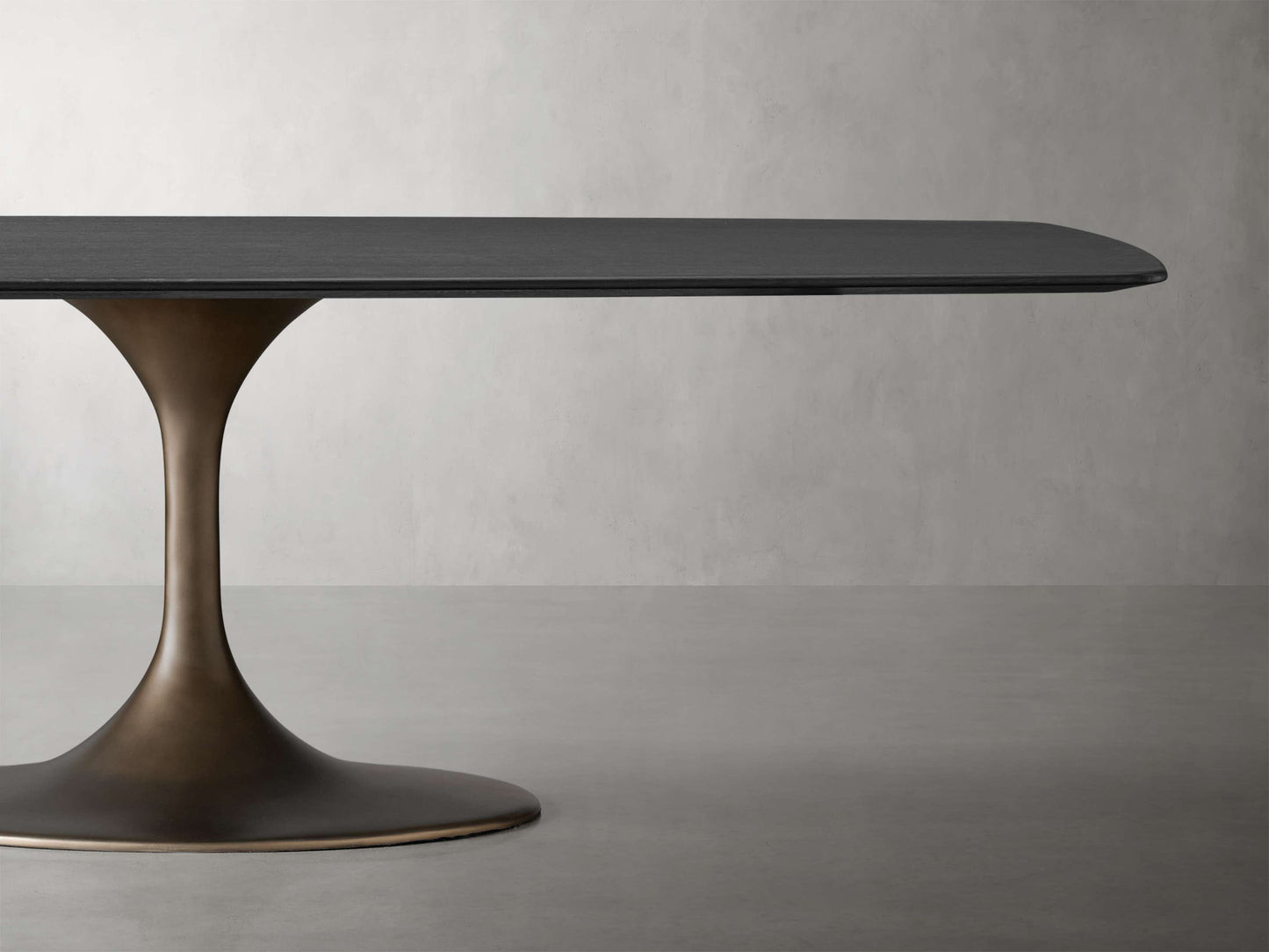 Saint Germain Wood Dining Table with Launette Base