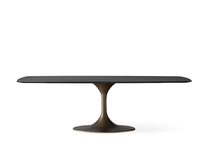 Saint Germain Wood Dining Table with Launette Base
