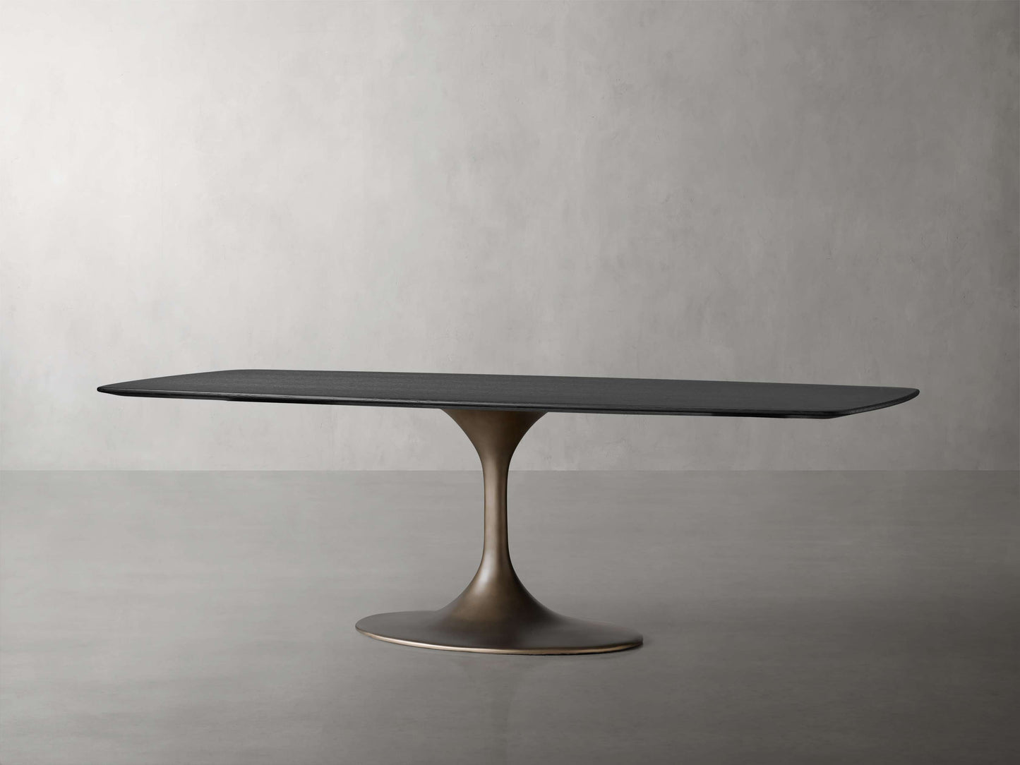 Saint Germain Wood Dining Table with Launette Base