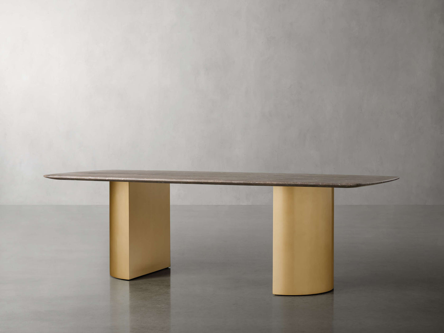 Saint Germain Stone Dining Table with Dauphine Base
