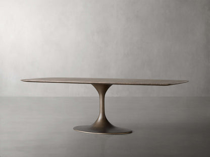 Saint Germain Stone Dining Table with Launette Base