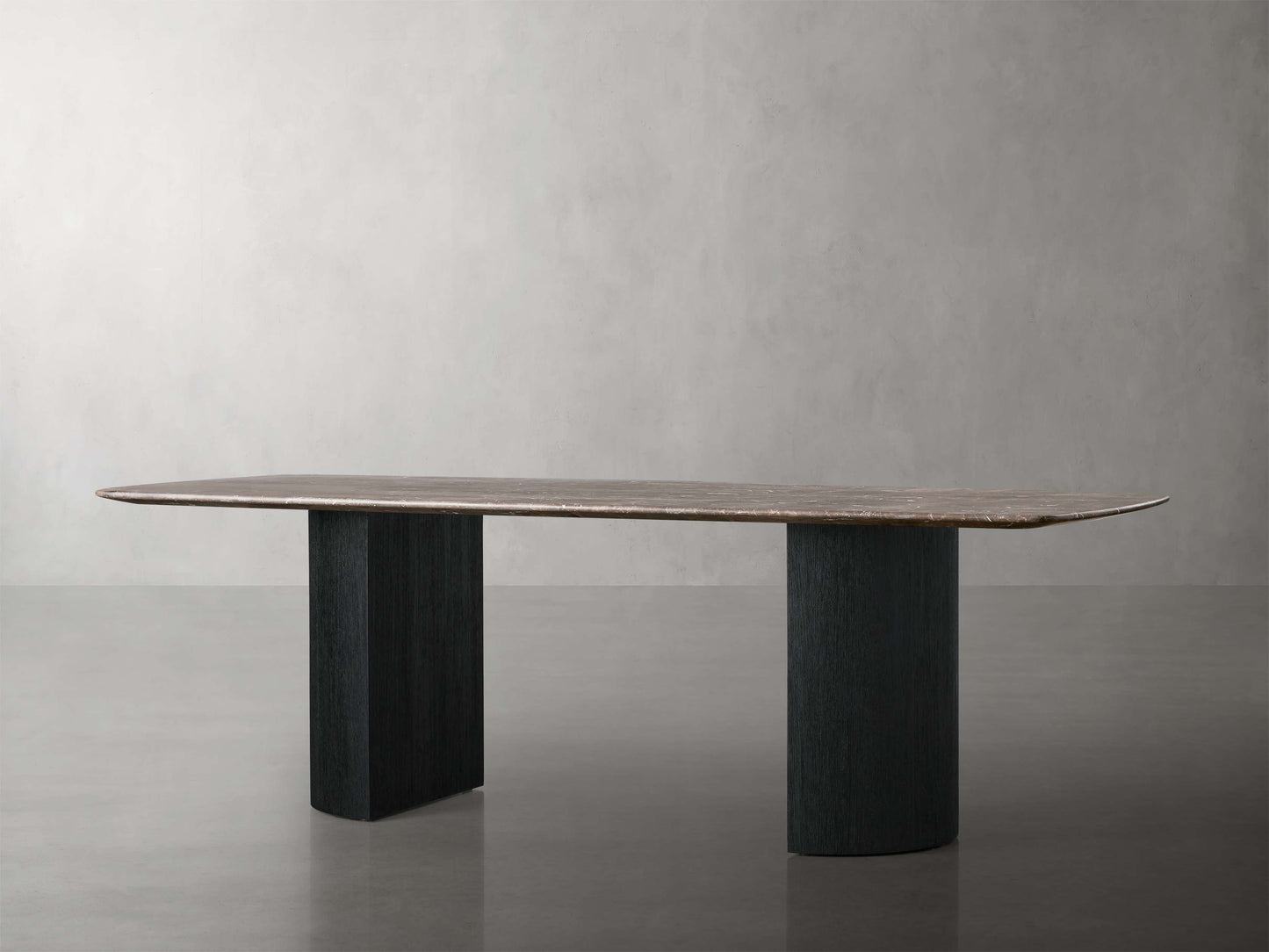 Saint Germain Stone Dining Table with Dauphine Base