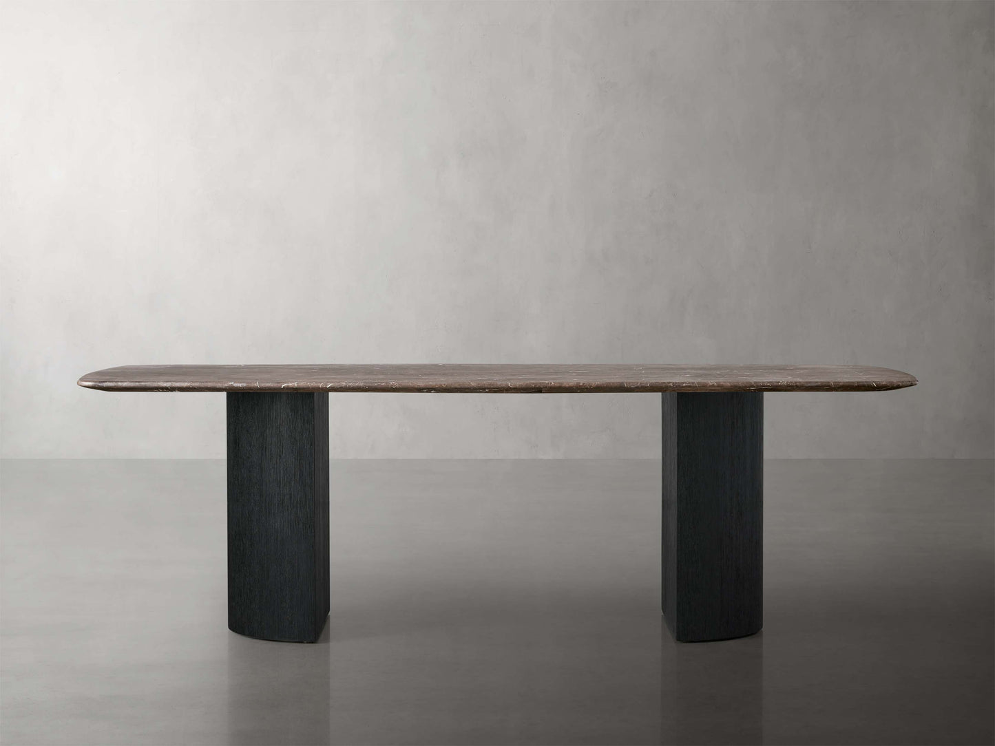 Saint Germain Stone Dining Table with Dauphine Base