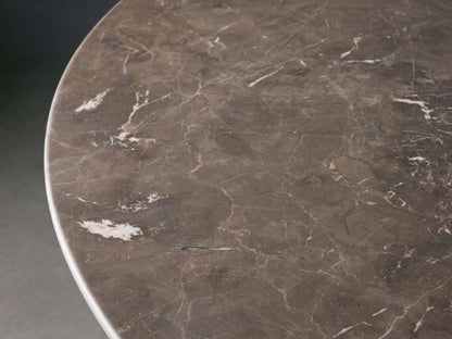 Saint Germain Round Stone Dining Table with Dauphine Base