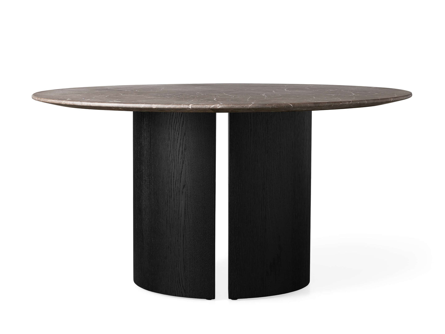Saint Germain Round Stone Dining Table with Dauphine Base