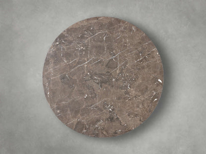 Saint Germain Round Stone Dining Table with Dauphine Base