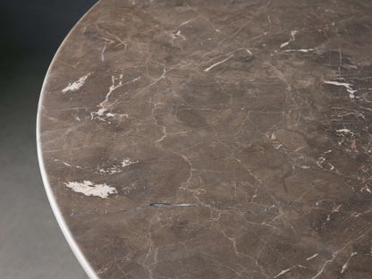 Saint Germain Round Stone Dining Table with Dauphine Base