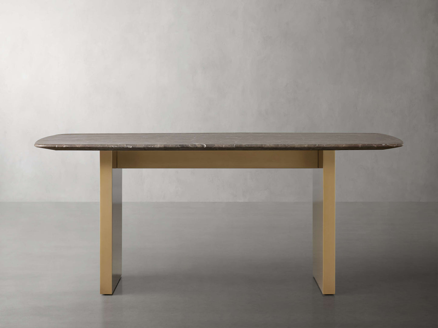 Saint Germain Stone Dining Table with Clement Base