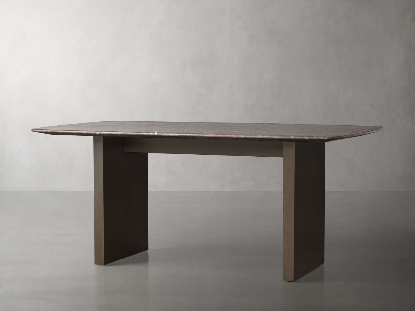 Saint Germain Stone Dining Table with Clement Base